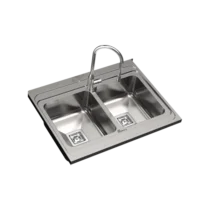 سینک استیل روکار بیمکث 935