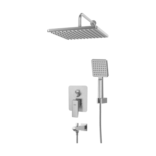 دوش حمام توکار حمام دامون – تیپ 4 رنگ کروم مات