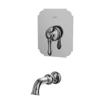 شیر روشویی توکار مدل ناپل رنگ کروم