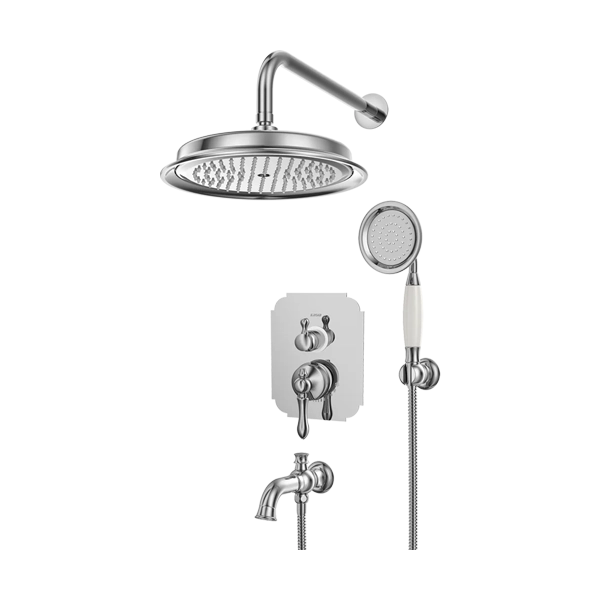 دوش توکار حمام ناپل – تیپ 4 رنگ کروم