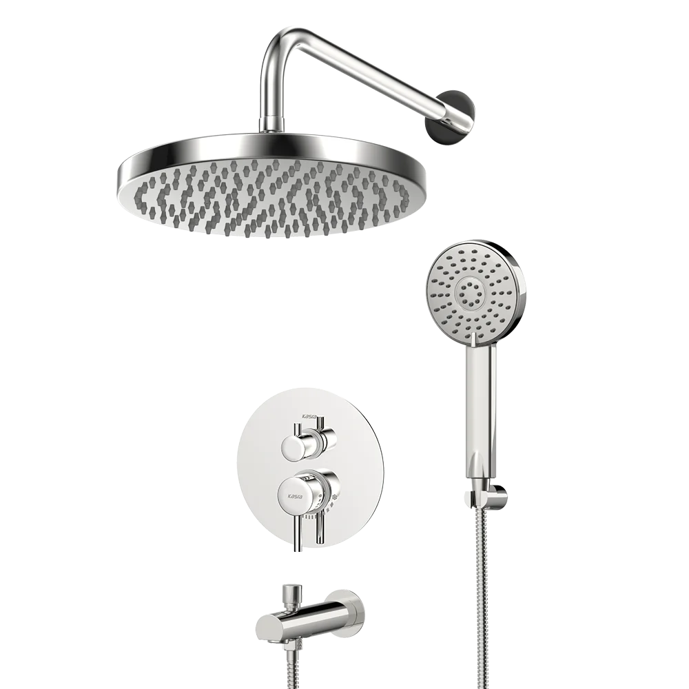 دوش توکار حمام کوئین – تیپ 4 کروم